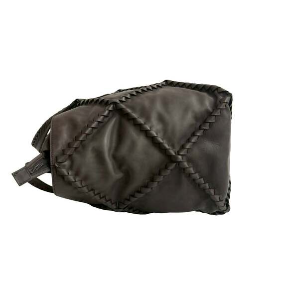 BOTTEGA VENETA Brown Leather Intrecciato Boston Bag - Picture 5 of 10
